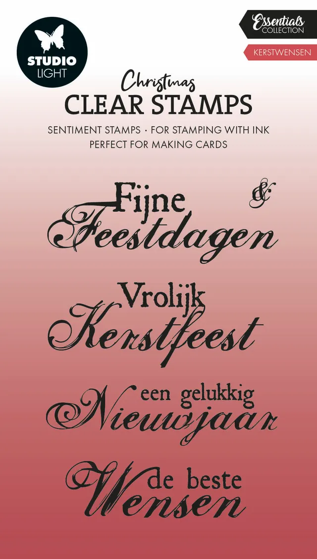 Studio Light Essentials Kerstwensen clear stempel nederlandsk jul