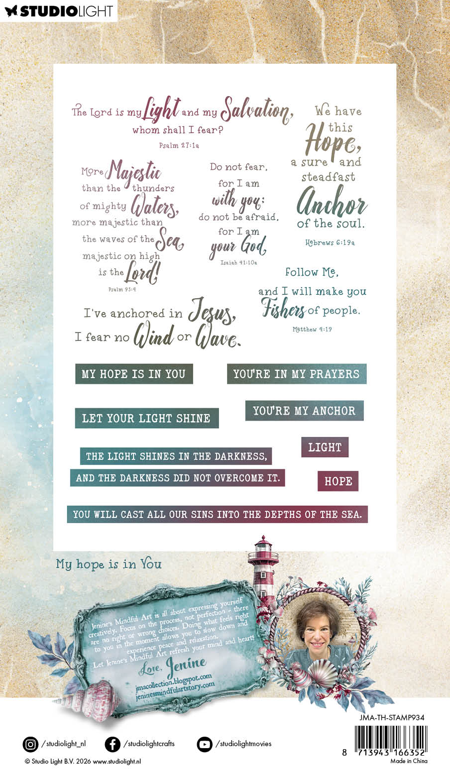 Studio Light Tide of Hope My Hope Is in You stempel
