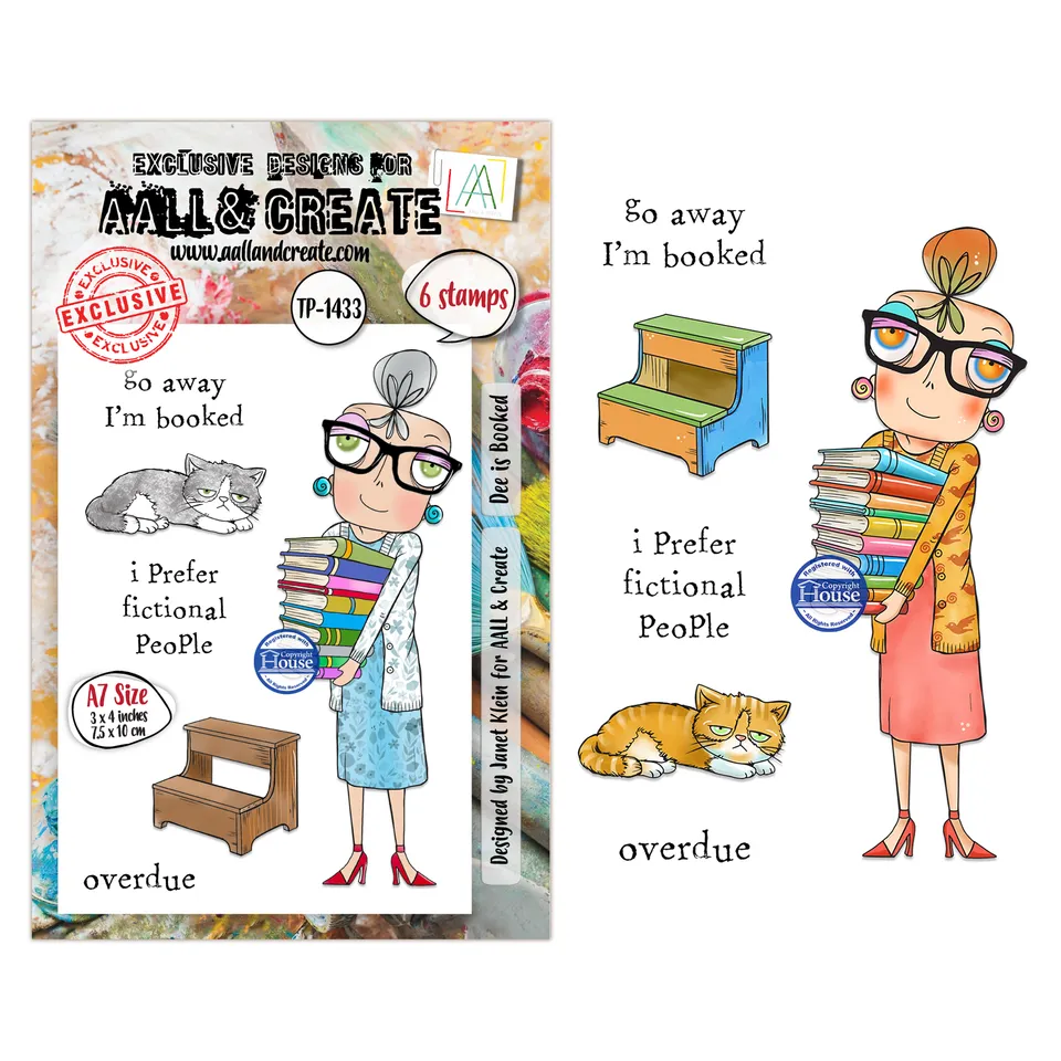 AALL & Create TP-1433 Dee is Booked stempelsett A7