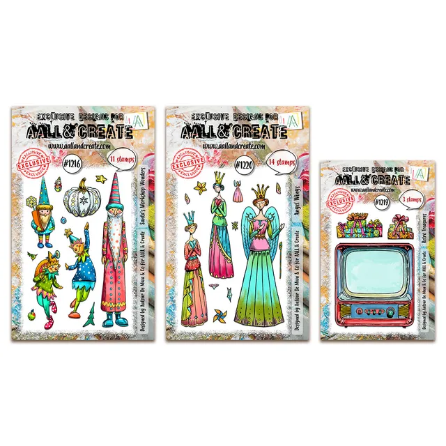 AALL & Create Santa's Workshop stempelbundle jul 3-pakning