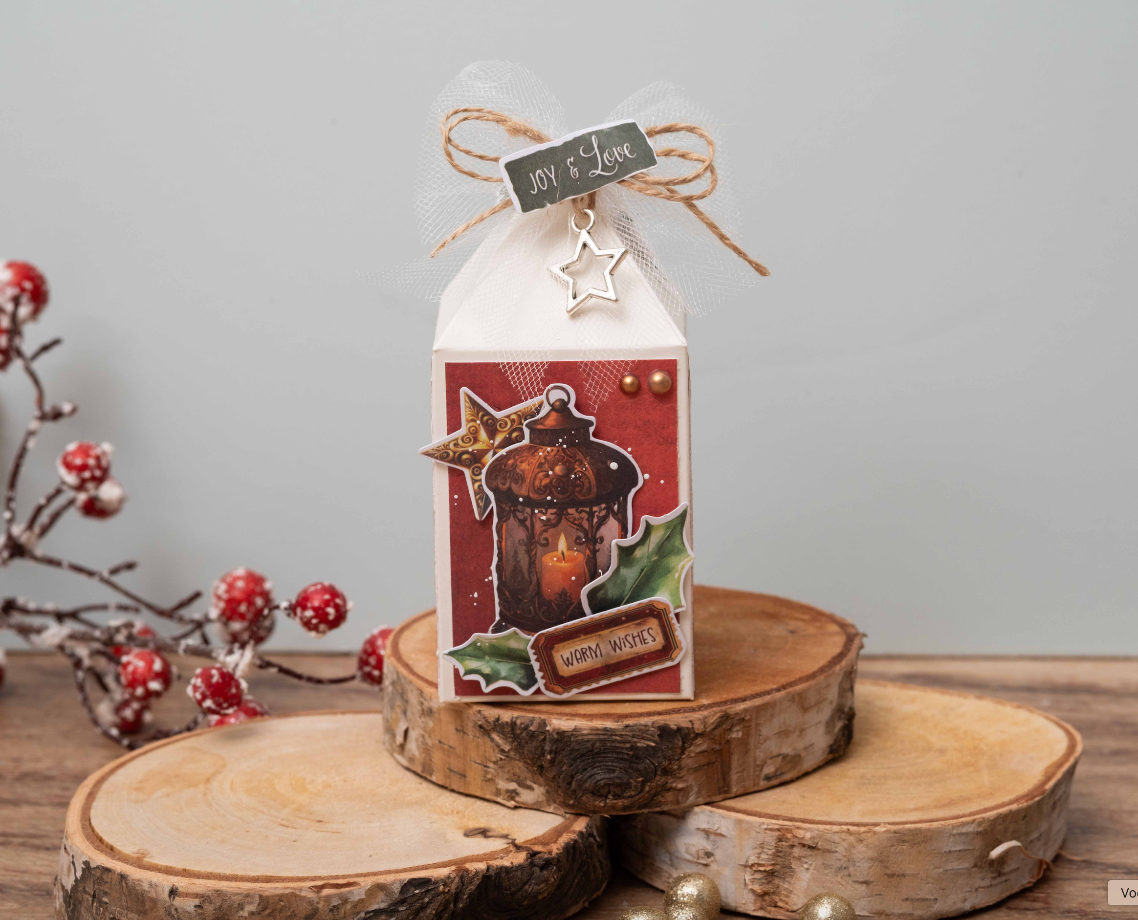Studio Light Essentials Giftbox papirblokk 18 ark gaveeske mønster