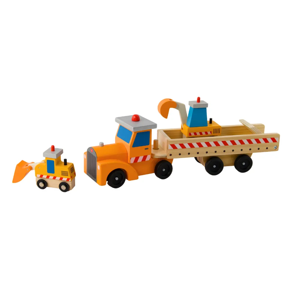 KaiserCraft Toy Box Truck Play Set lekesett 4 deler tre