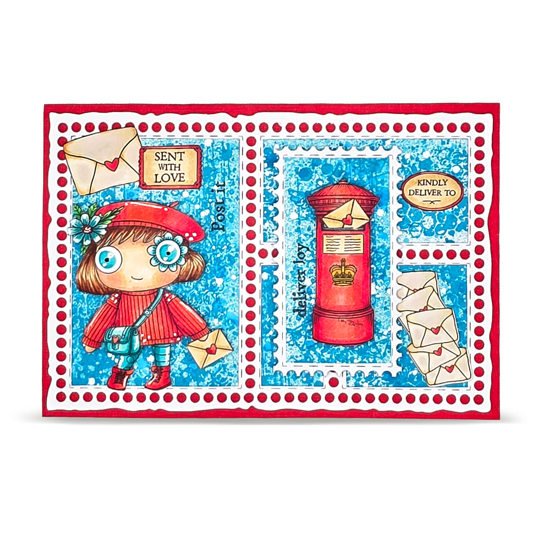AALL & Create Post & Ink Janet Klein stempelsett bundle 6 pk morsom