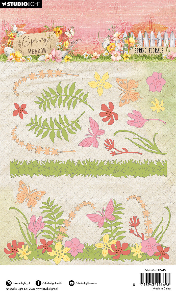 Studio Light Spring Meadow Spring Florals dies blomster