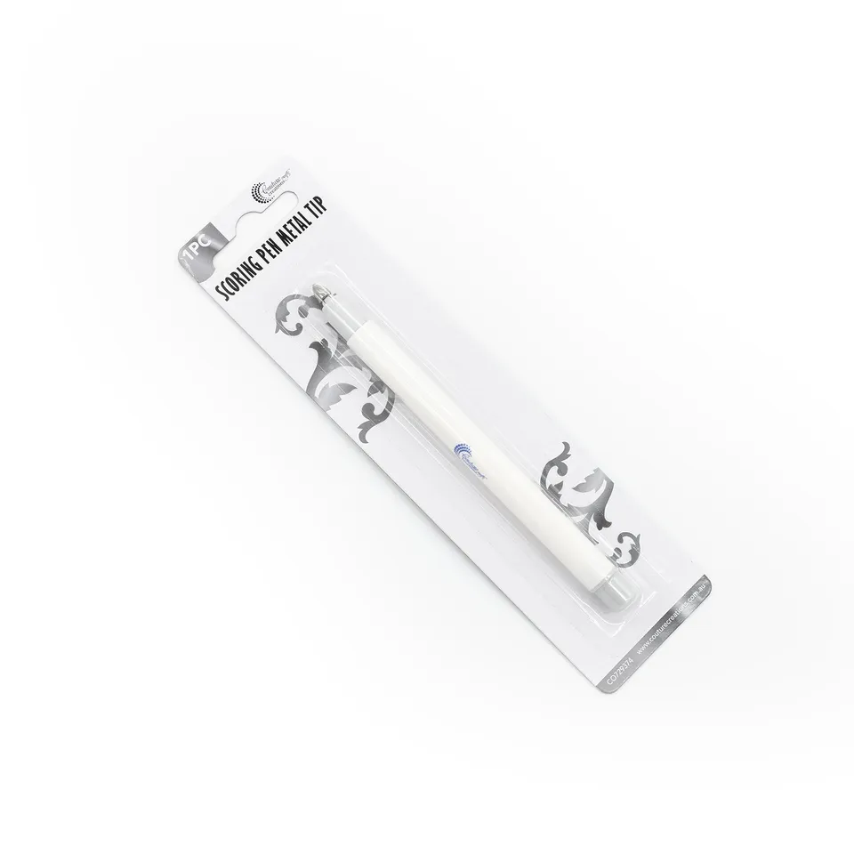 Couture Creations Deluxe Scoring Pen falsbein metallspiss presis brett