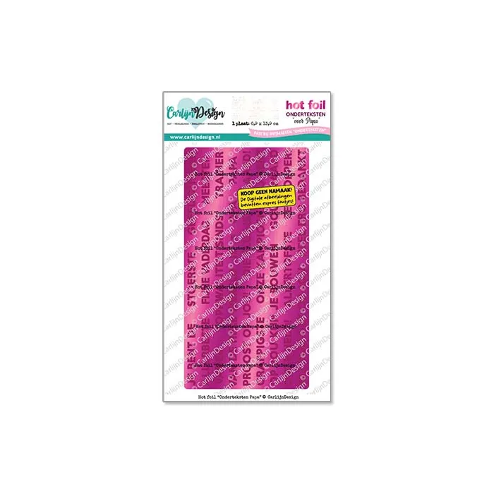 CarlijnDesign CDHF-0092 hot foil-plate papa 6,7x13 cm