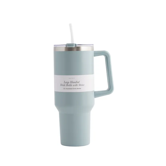 KaiserCraft House Series drikkeflaske med sugerør 1,2 l Sky