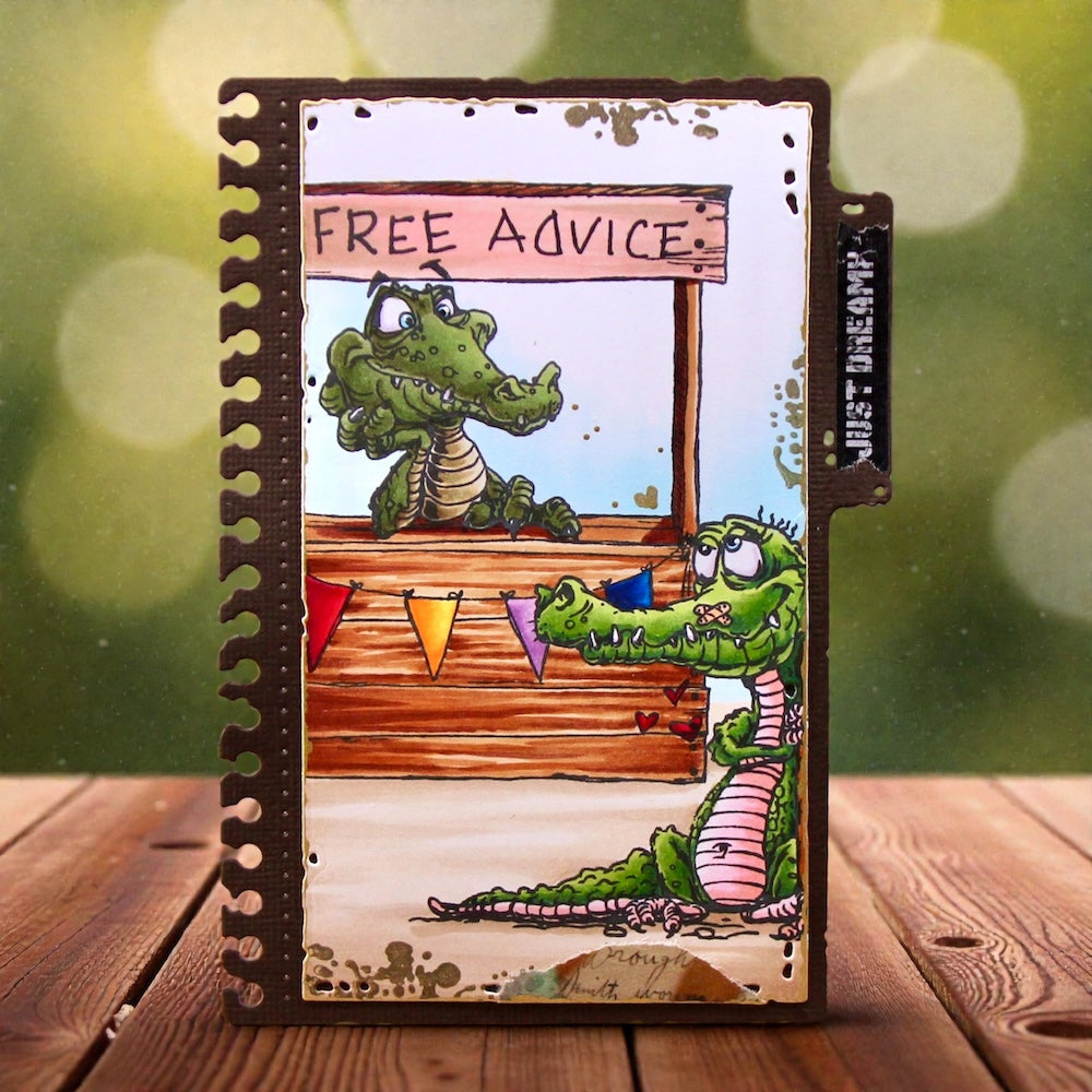 Aall and Create TP-1411 Beware the Smile stempel A6