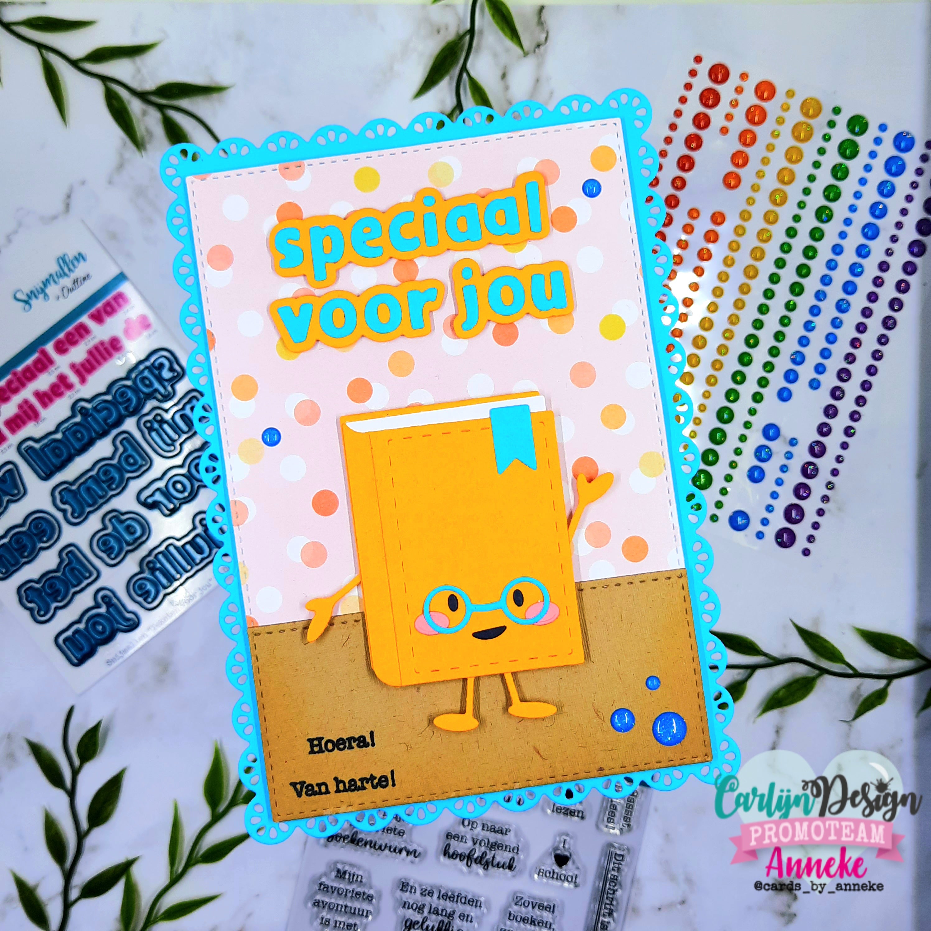 CarlijnDesign Glitter Enamel Dots Rainbow CDED-0003 300stk