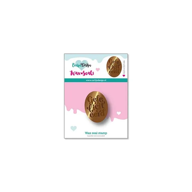 CarlijnDesign CDWX-0075 vokssegl gratulerer 2,2x3 cm