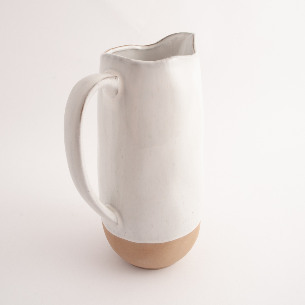 K&Co. Ecru Home Jug mugge 2 liter keramikk krem