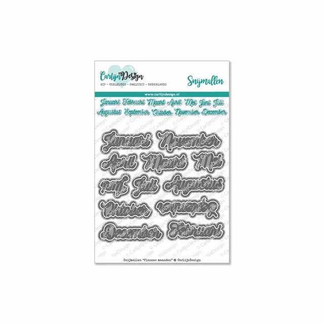 CarlijnDesign Planner CDSN-0094 dies måneder monoline