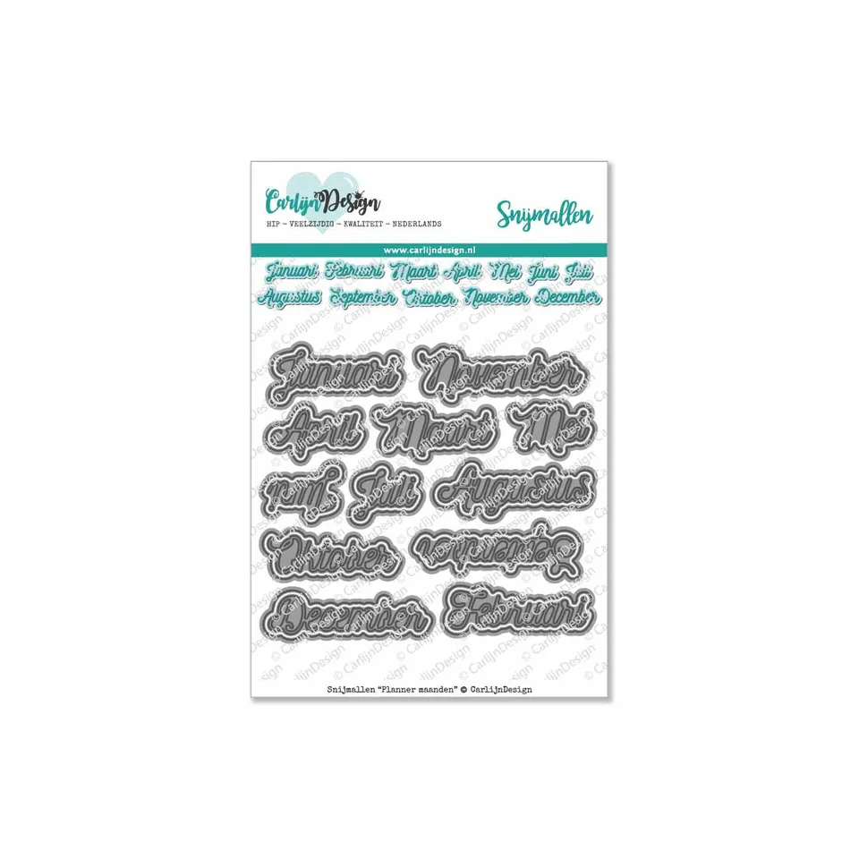 CarlijnDesign Planner CDSN-0094 dies måneder monoline