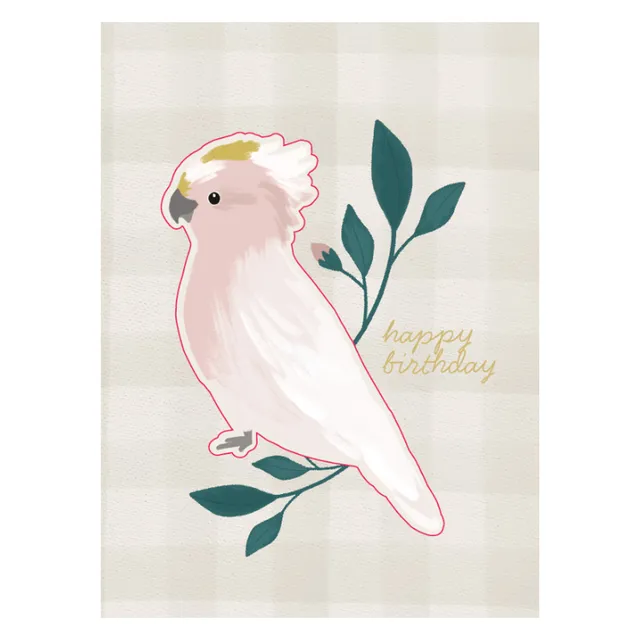 KaiserCraft Bird Song bursdagskort Galah 5x7"