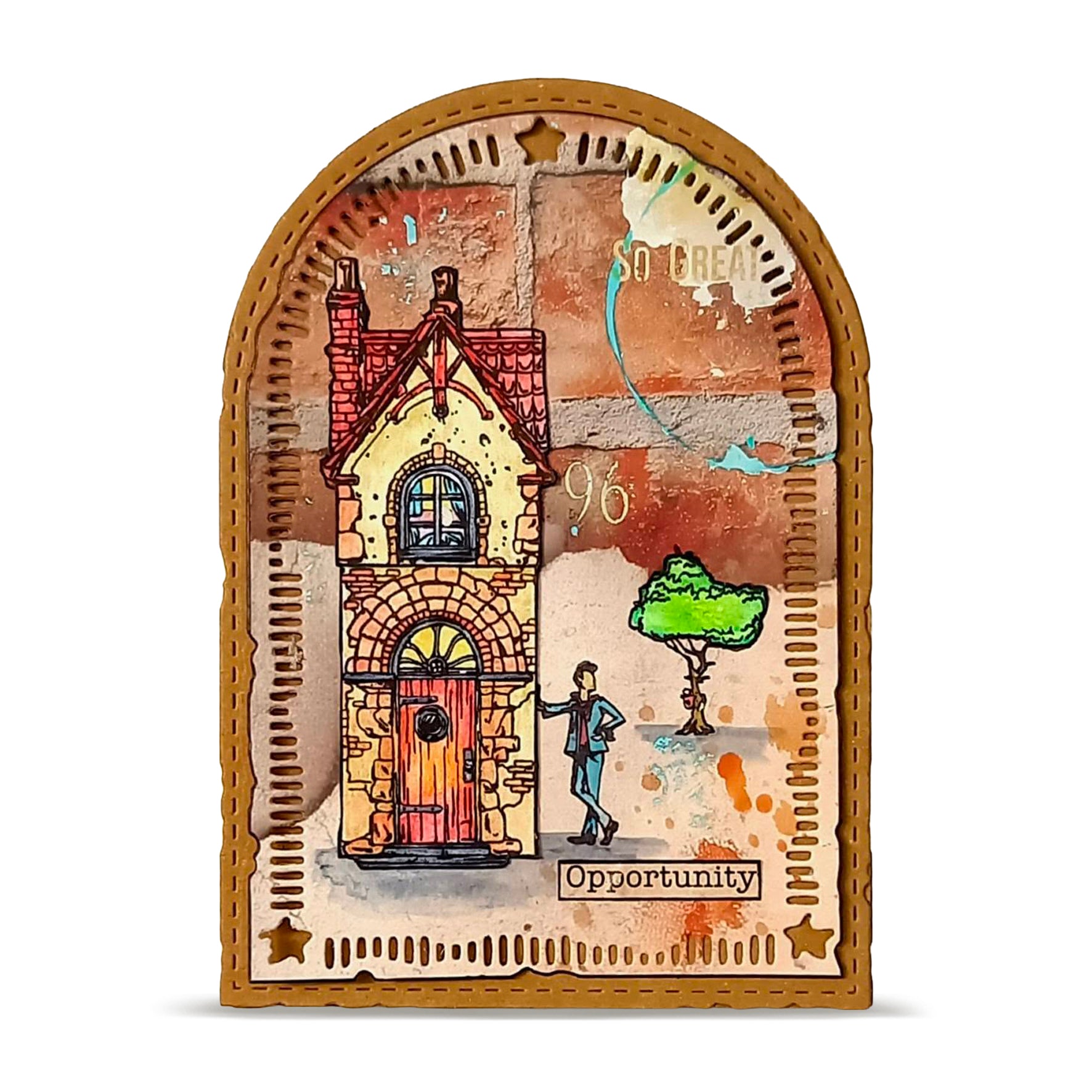 Aall and Create TP-1472 Tiny Kingdoms stempelsett A5 19 stk