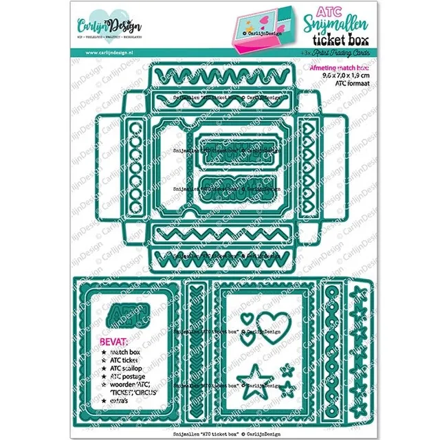 CarlijnDesign CDSN-0283 dies ATC ticket-eske