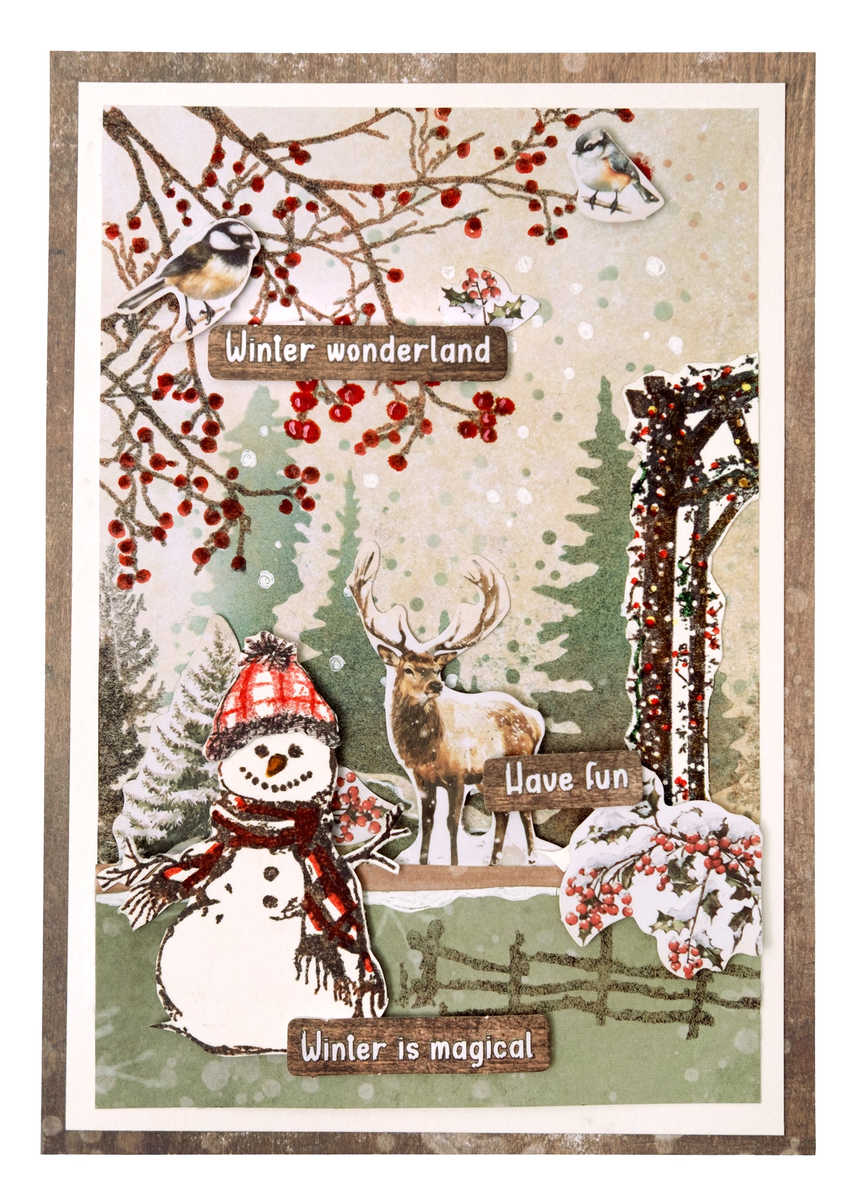 Studio Light Essentials Winter Woodland papirblokk 28 ark
