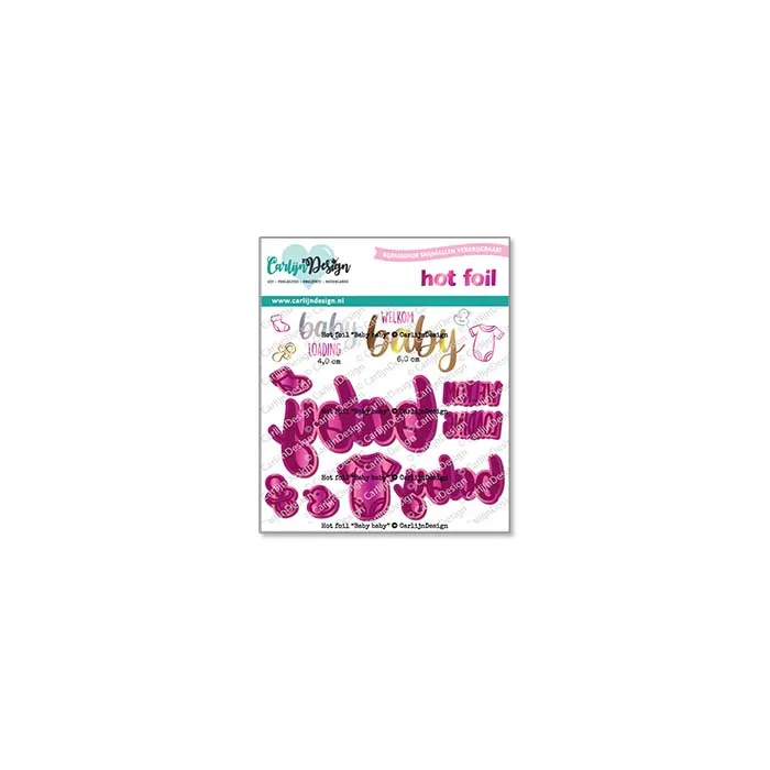 CarlijnDesign Baby baby CDHF-0078 hot foil-plate baby
