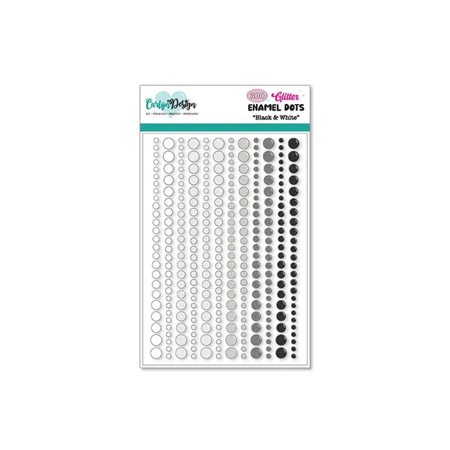 CarlijnDesign Basics CDED-0004 enamel dots glitter 300 stk
