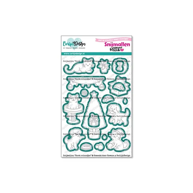 CarlijnDesign Kerst vriendjes CDSN-0318 dies jul