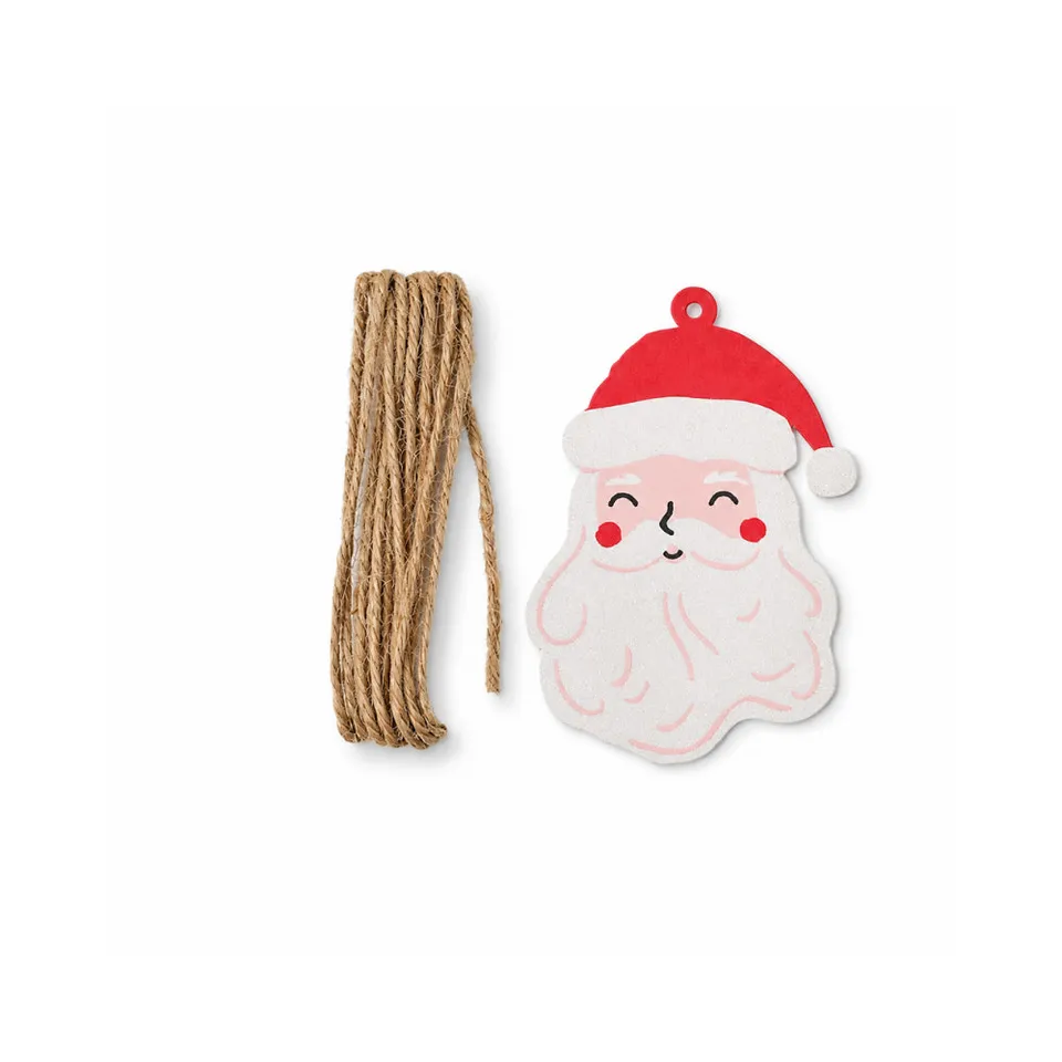 KaiserCraft Santa gavelapper jul 10 stk med hyssing