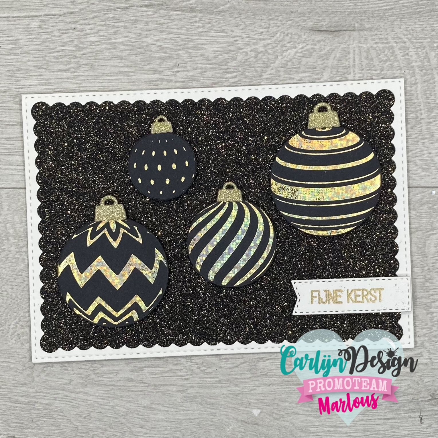 CarlijnDesign Kerstballen CDHF-0020 hotfoilplate julekuler