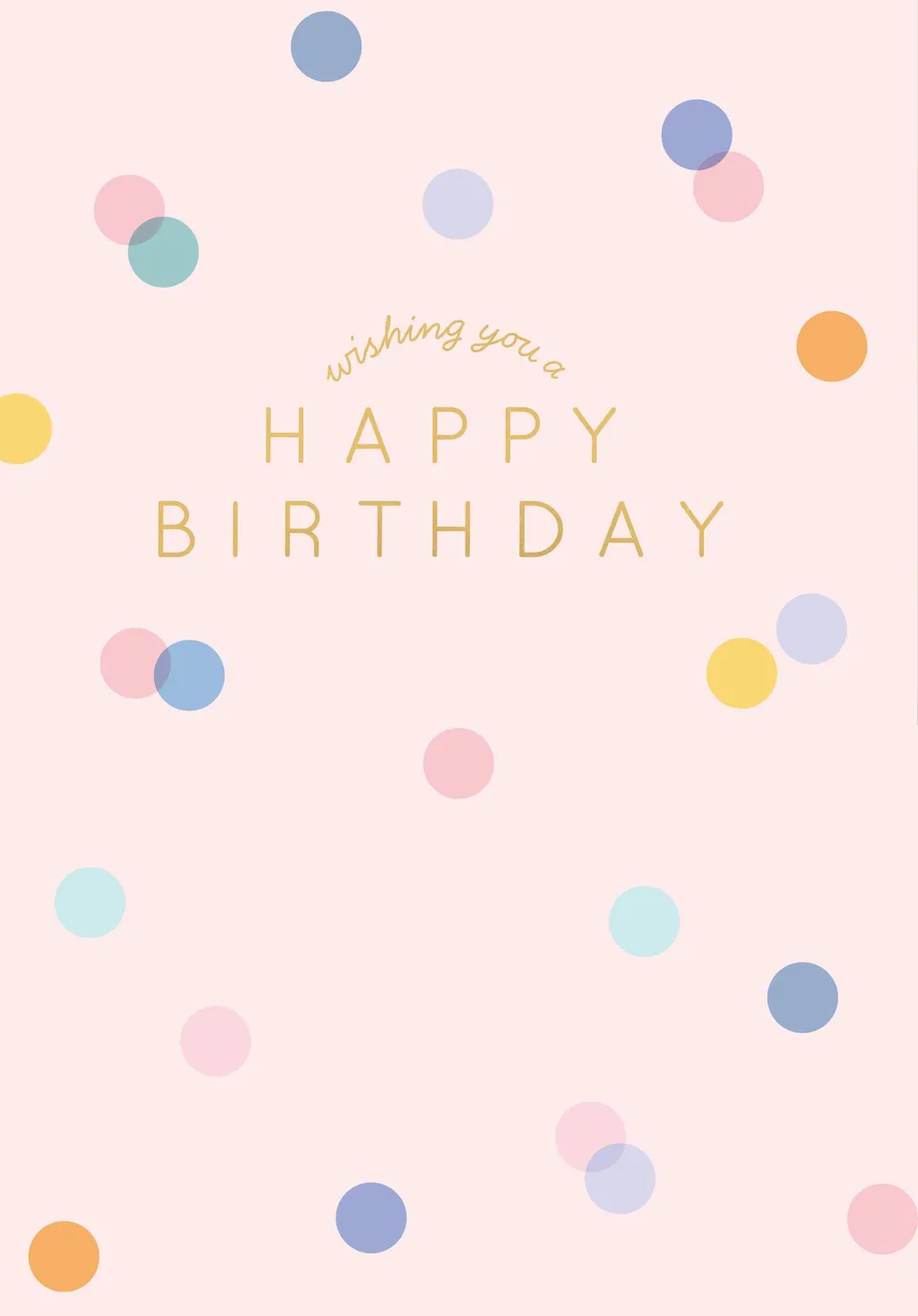 KaiserCraft Good Vibes BIRTHDAY CONFETTI bursdagskort m/konvolutt