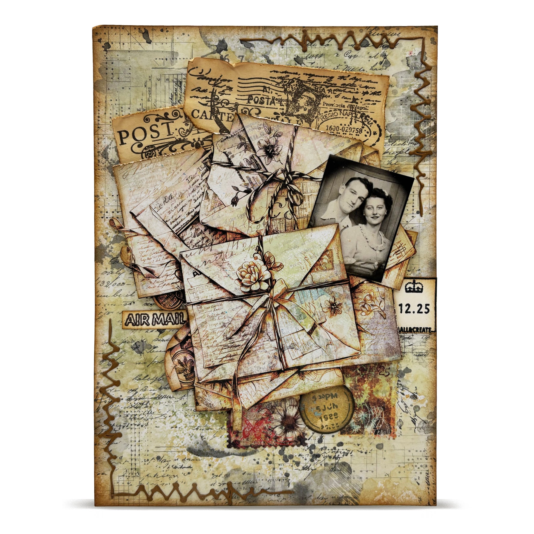 Aall and Create Postcard Sky A6 stempelsett bundle