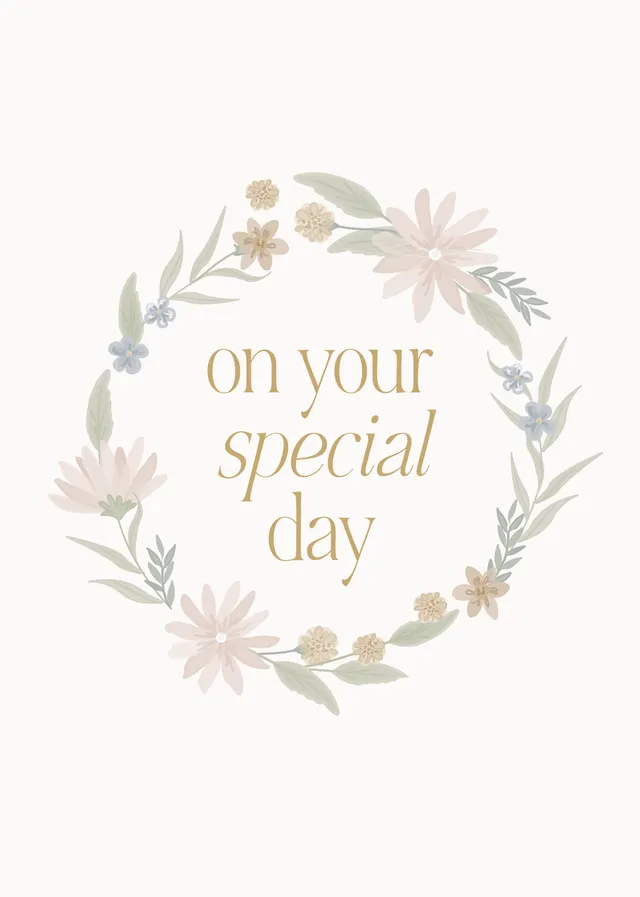KaiserCraft Blushing Floral Special Day kort