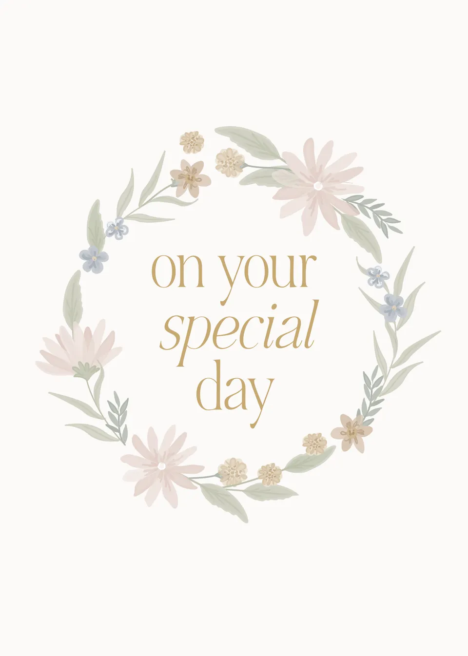 KaiserCraft Blushing Floral Special Day kort