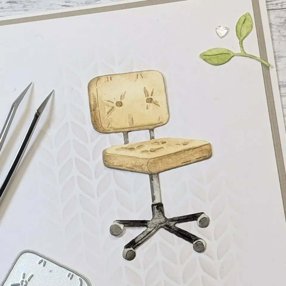 Gummiapan Skrivebordstol stempel kontormotiv