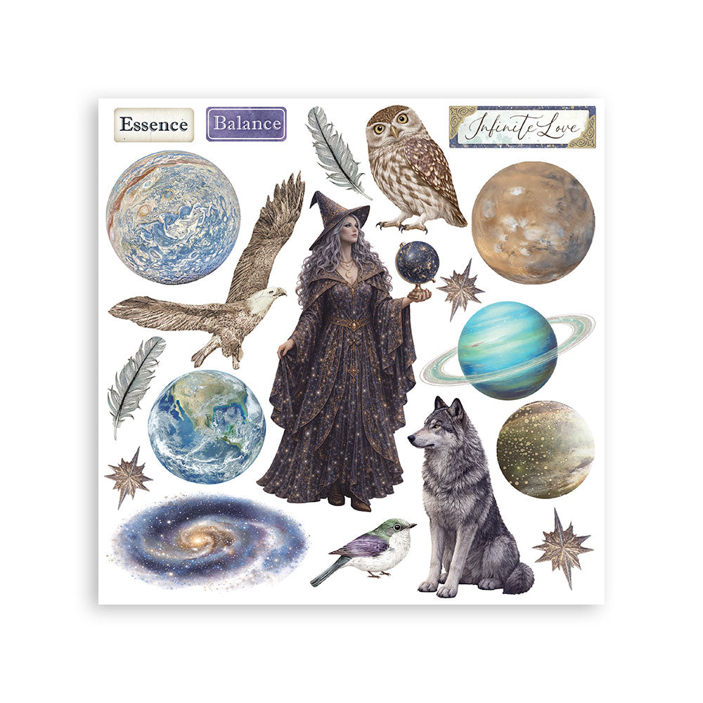 Stamperia Cosmos rub-on 15,5 cm 6 ark Cristina Radovan