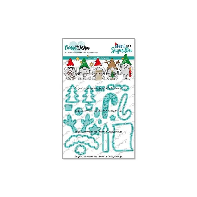 CarlijnDesign Gnome Set 3 CDSN-0197 dies jul tilbehør