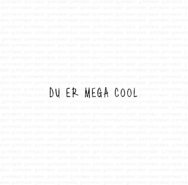 Gummiapan Du er mega cool stempel norsk