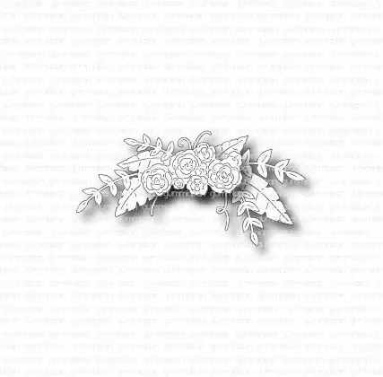 Gummiapan Dobbel Blomsterbue stempel blomster