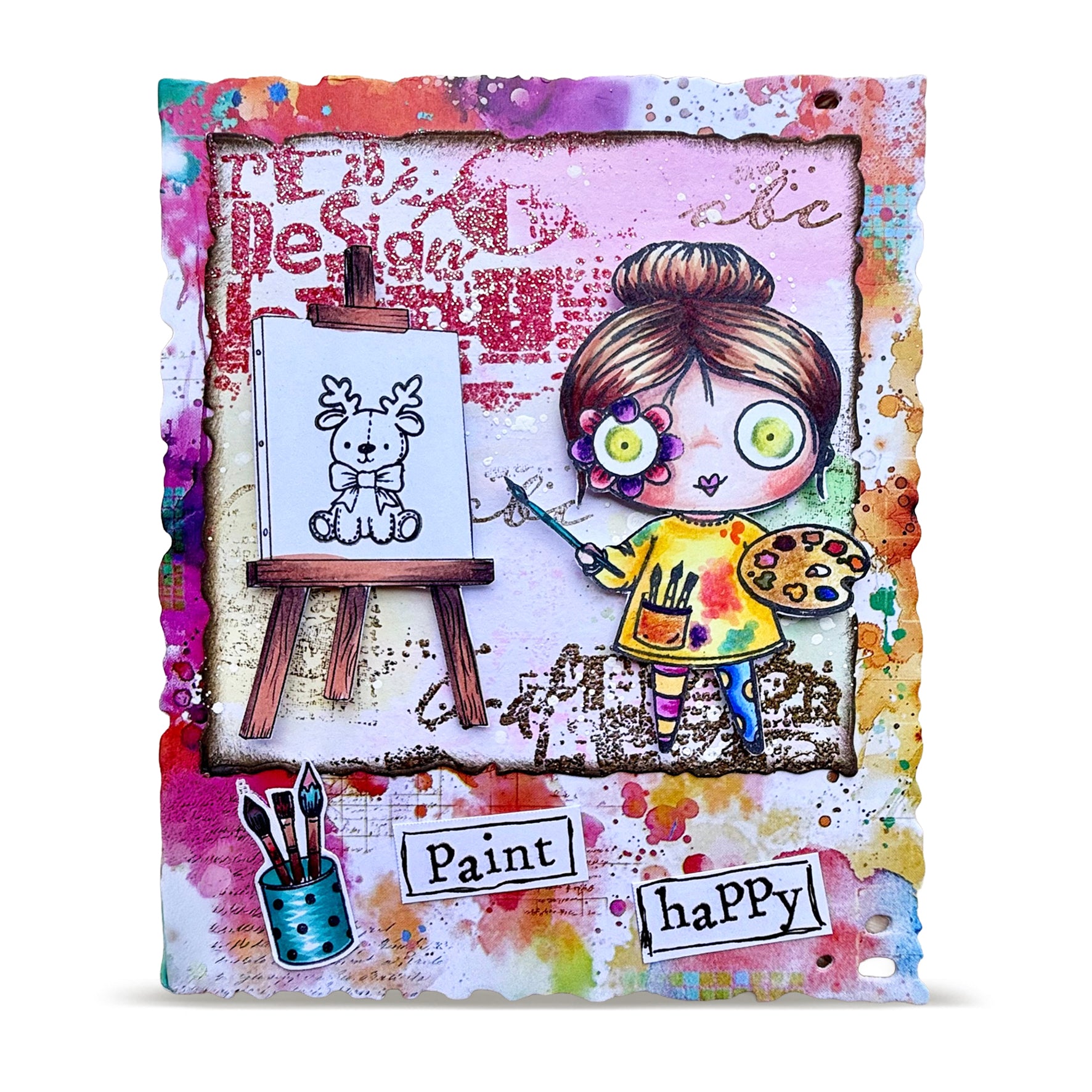 Aall and Create TP-1500 stempelsett A7 Paint Happy fotopolymer