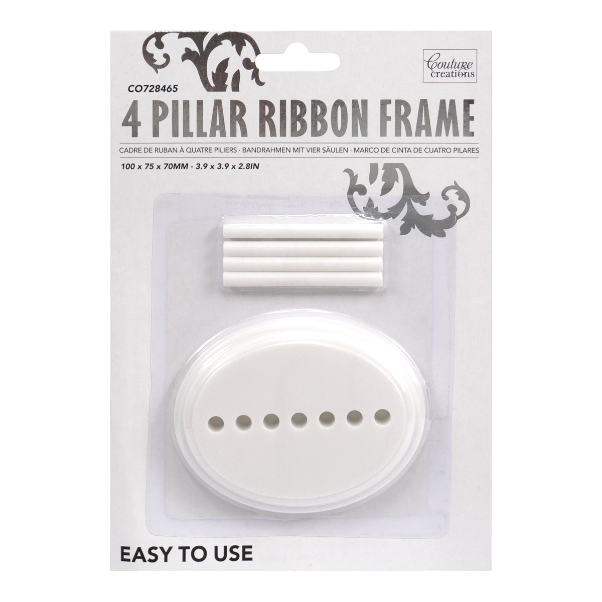 Couture Creations Ribbon Maker sløyfeverktøy plast 4 pinner