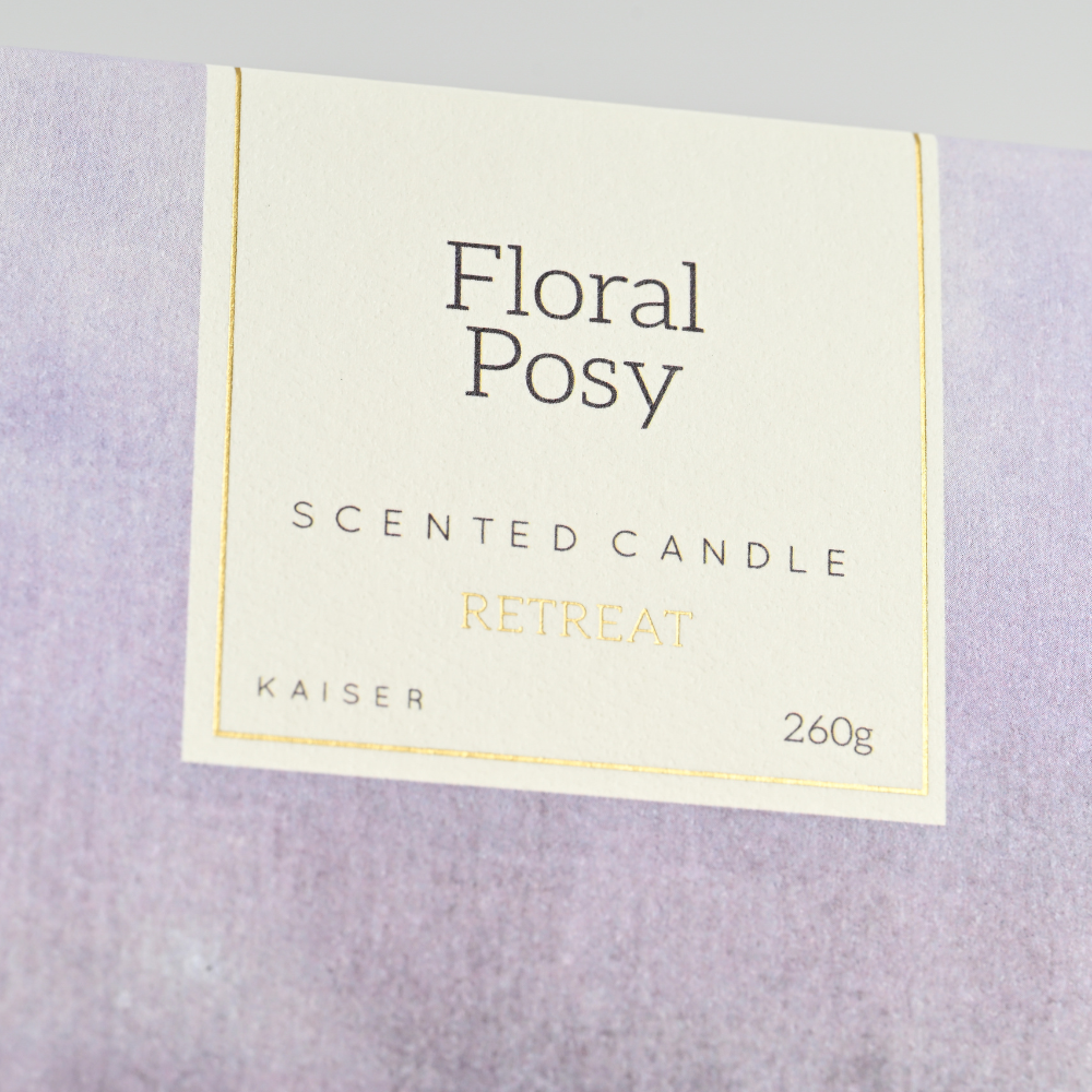 KaiserCraft Retreat Floral Posy duftlys 260g blomst