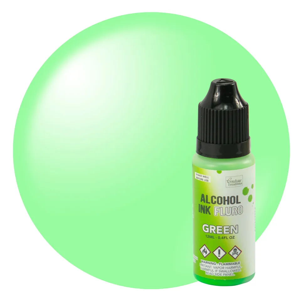 Couture Creations Fluro alkoholblekk grønn 12 ml