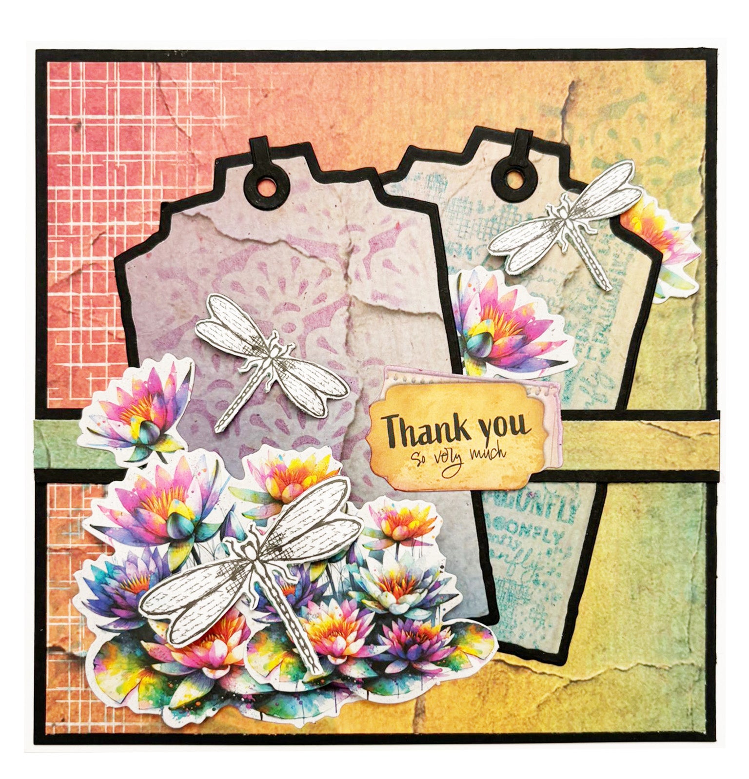 Hazel Eaton Dragonfly Dreams papirblokk die-cut 20 ark