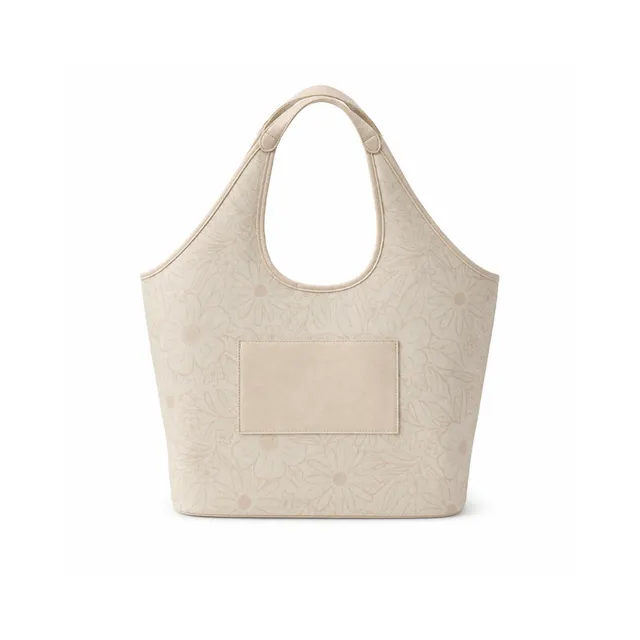 KaiserCraft Grace Jacquard Curve tote beige flora