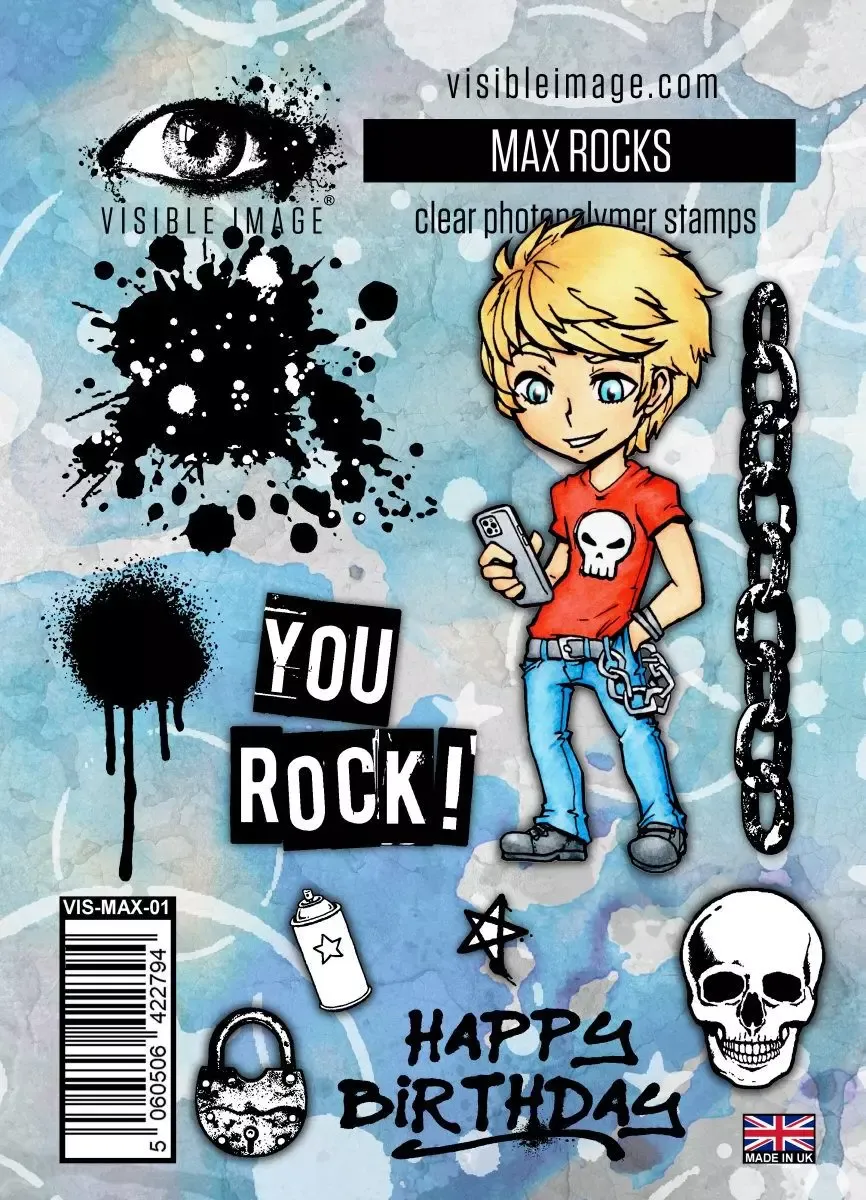 Visible Image Max Rocks stempel og dies sett
