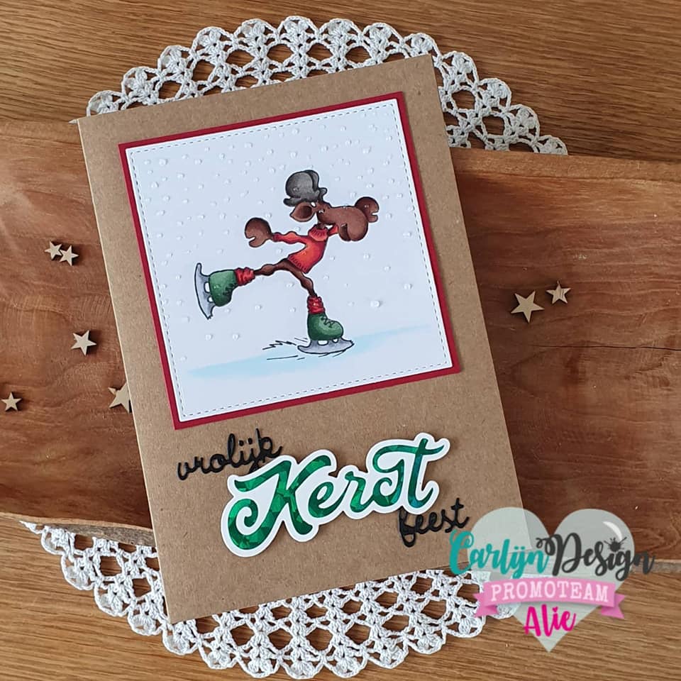 CarlijnDesign Grote teksten Kerst CDHF-0003 hot foil-plate 8 cm