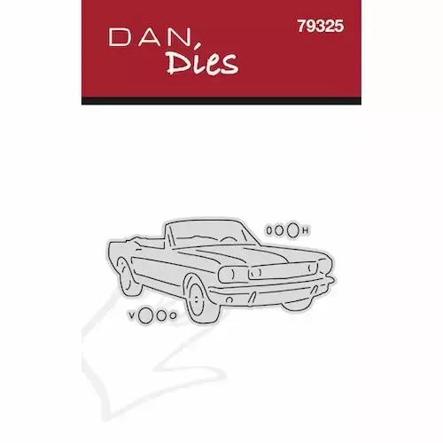 Dan Dies Bil Mustang Liten dies guttkort