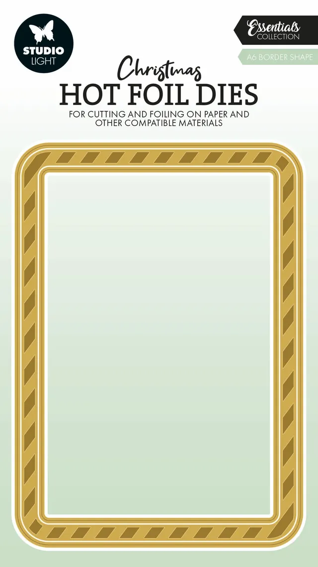 Studio Light Essentials hot foil plate A6 Border ramme