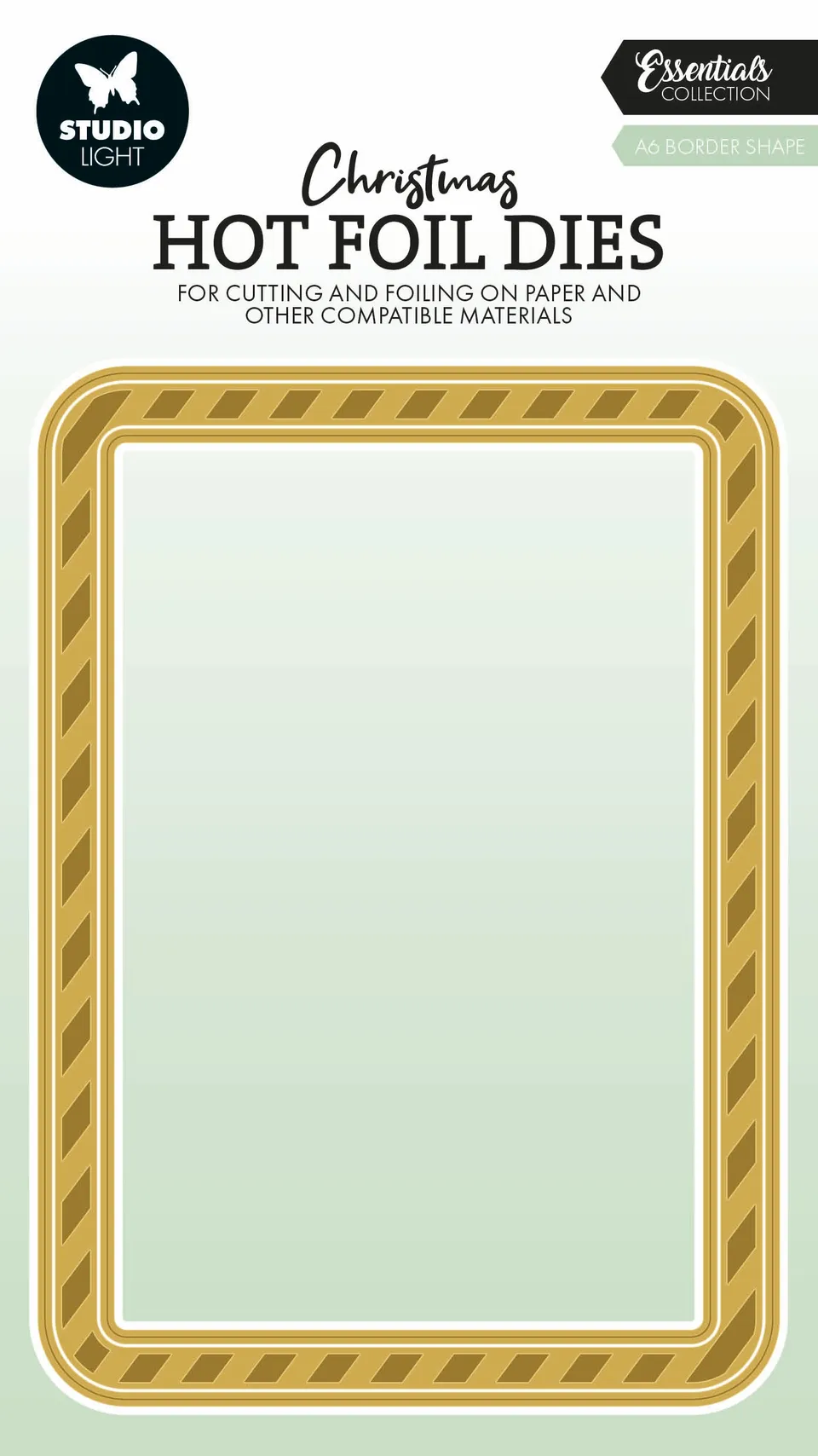 Studio Light Essentials hot foil plate A6 Border ramme