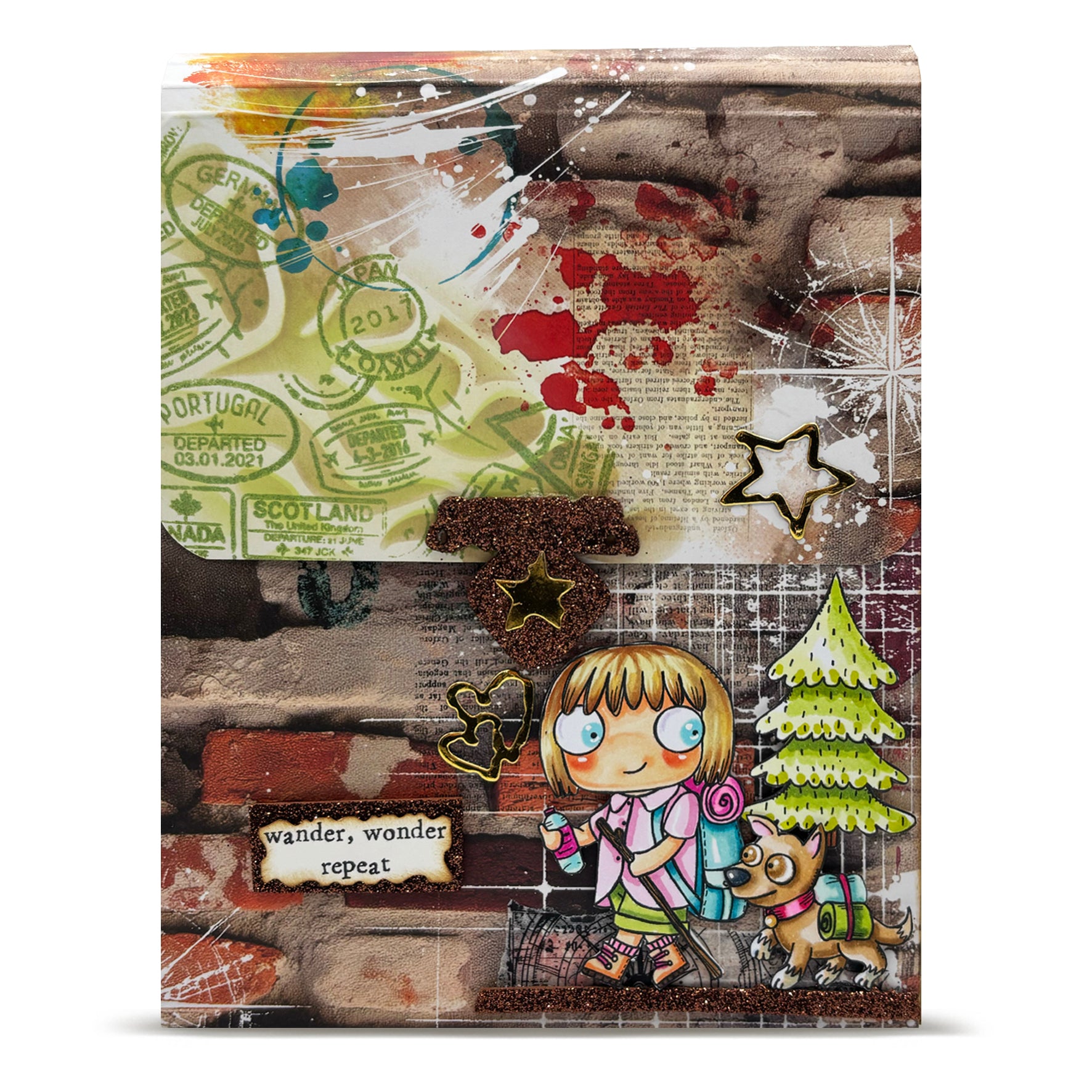 AALL & Create Surface Marks PA-51 designpapir 12x12 10-pk dobbeltsidig