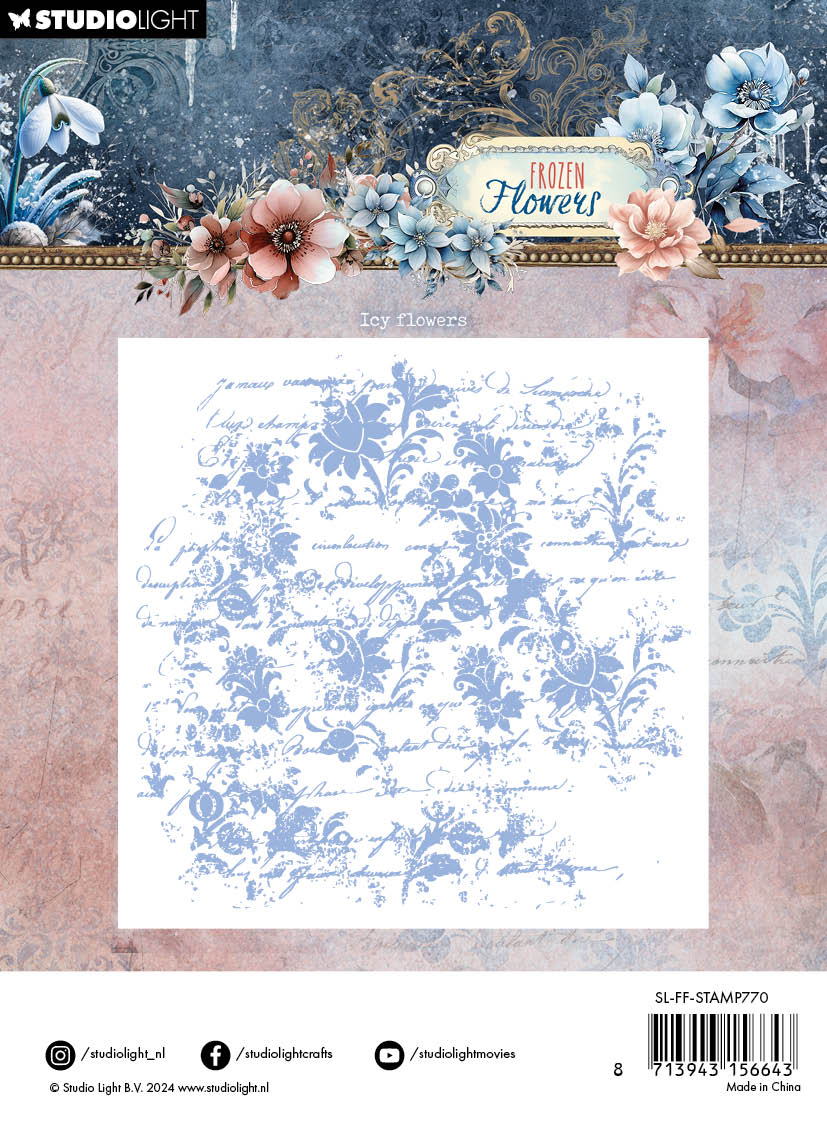 Studio Light Frozen Flowers Icy Flowers klarstempel
