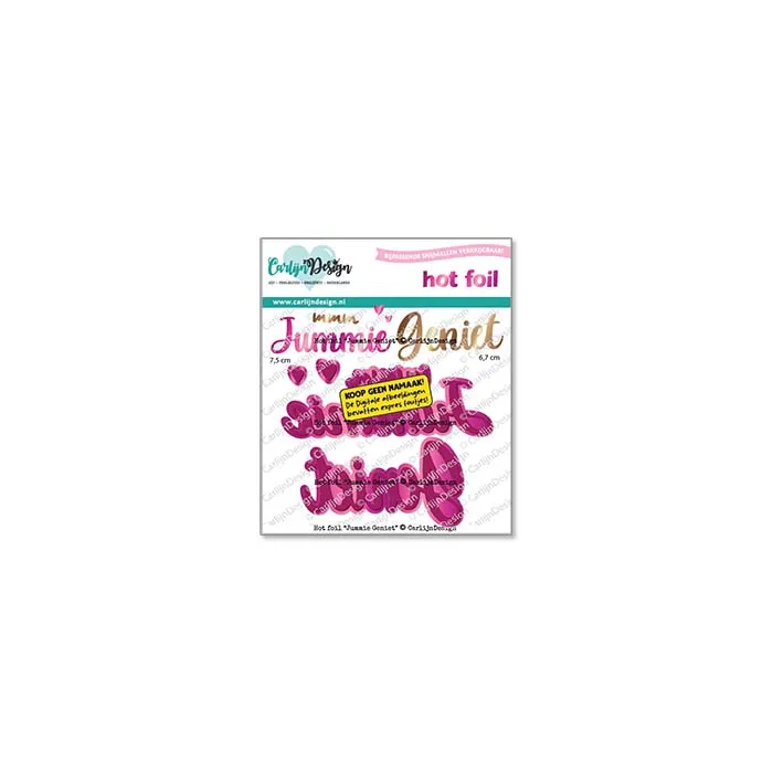 CarlijnDesign Jummie Geniet CDHF-0094 hot foil