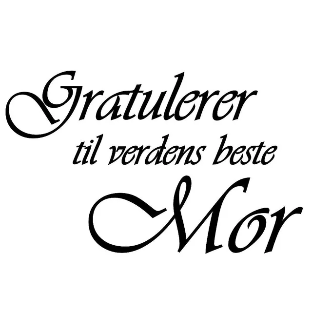 Papirglede Gratulerer til verdens beste Mor digitalt stempel morsdag